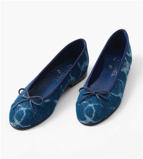 chanel denim ballet flats|chanel ballet flats size 41.